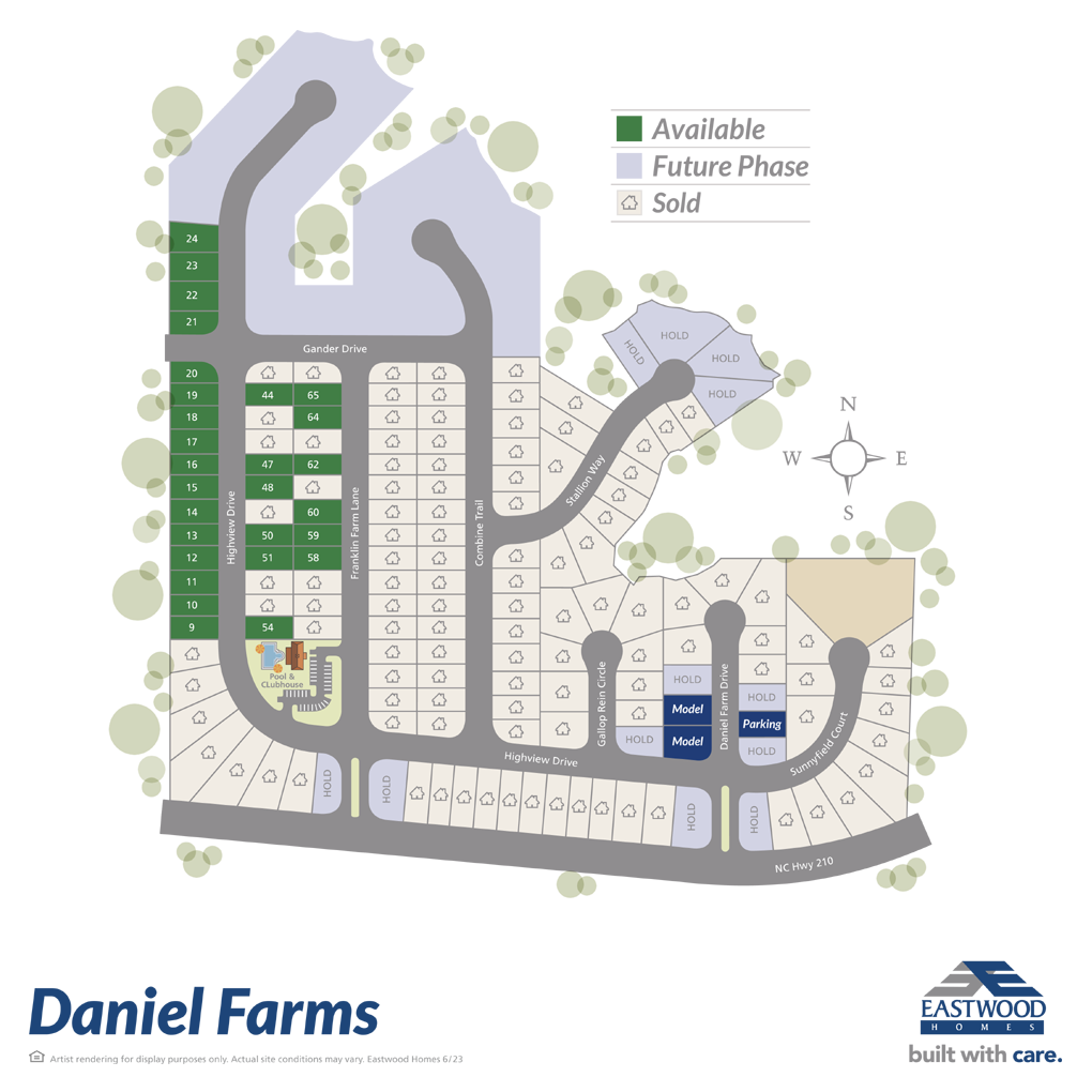 Daniel Farms Benson, NC Homes For Sale Eastwood Homes